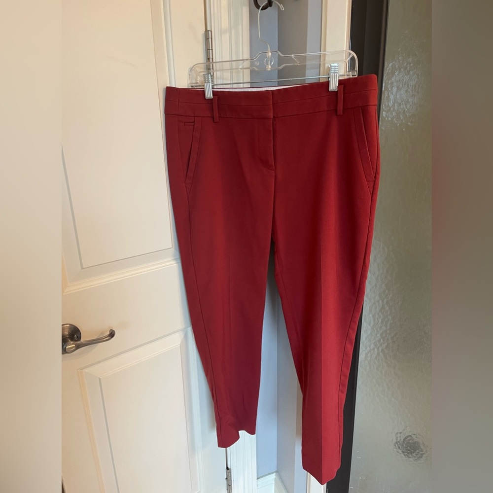 Loft Marisa Size 10 Brick Red Pants